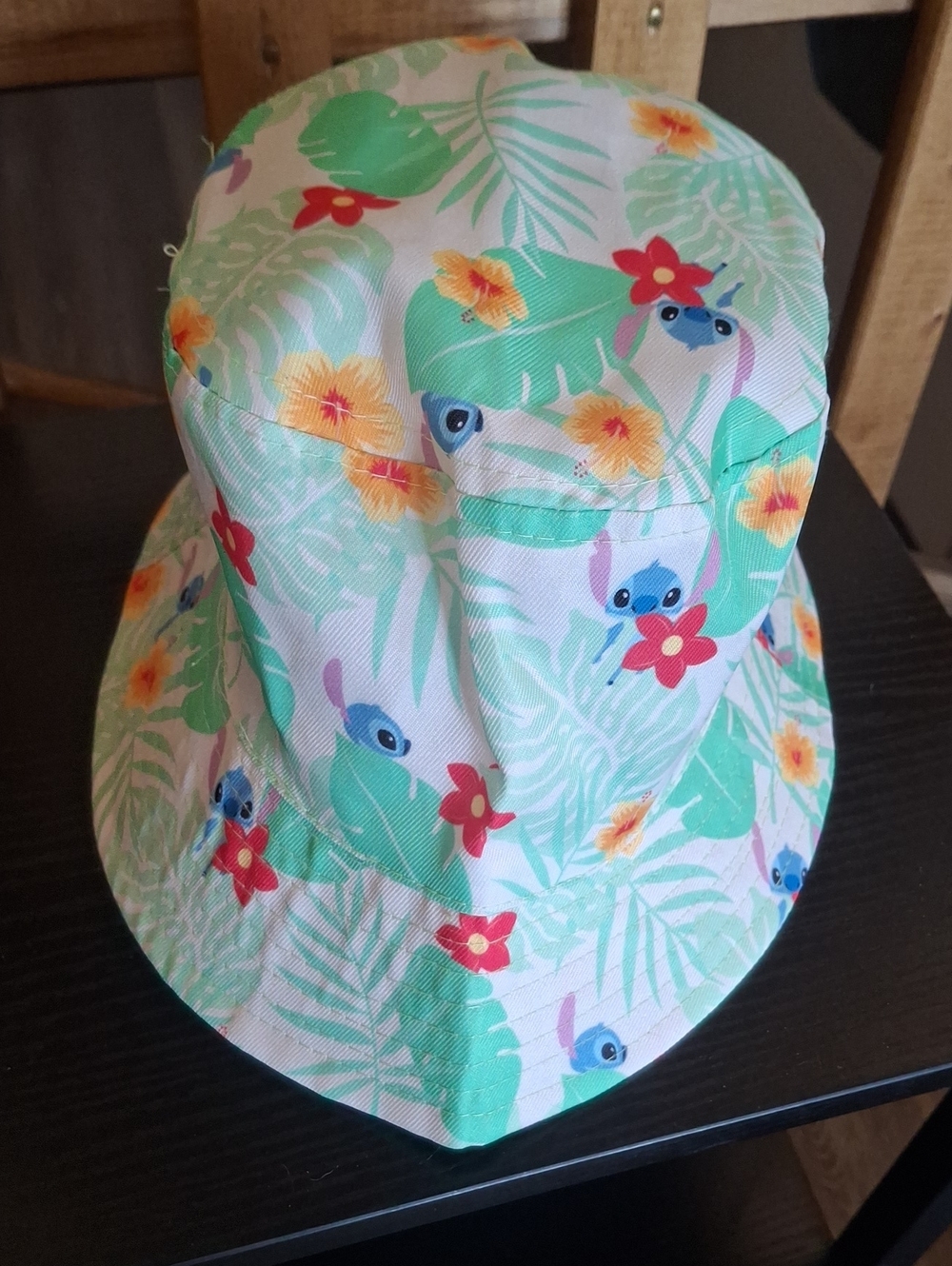 Disney Stitch Kids Tropical Stitch Bucket Hat - Mint Green, Red, Yellow, Blue